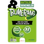 Günay Yayınları 8.Sınıf Bumerang 32 Haftalık Din Kültürü Ve Ahlak Bilgisi Denemeleri Sınav Bilgisi