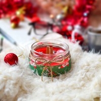 Trend Mum Christmas Yeni Yıl Dekoratif Parfüm Kokulu Mum Yılbaşı Mumu 300gr Yılbaşı Hediyesi