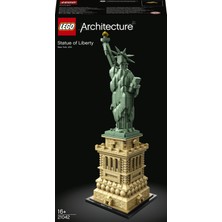 LEGO Architecture Özgürlük Heykeli 21042 - Seyahat; Tarih ve Mimari Seven Yetişkinler için Sergilenebilir Yapım Seti (1685 Parça)