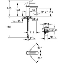 Grohe Grohe Plus Tek Kumandalı Lavabo Bataryası S-Boyut - 33163003