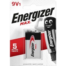 Energizer 9V Alkalin Pil Tekli Blister