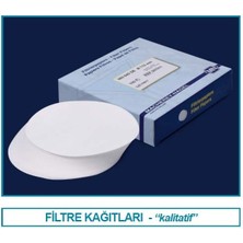 Isolab 106.01.125 Filtre Kağıdı -KALITATIF-M&NAGEL-125 mm - Mavi Bant - Yavaş Akış Hızı (100 Adet)