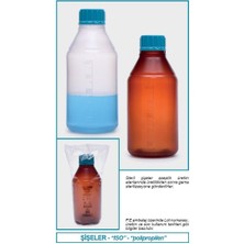 Isolab 061.15.250 Şişe - Iso - Vida Kapaklı - Orta Boyun - P.p - Şeffaf - 250ML (100 Adet)