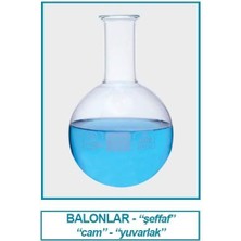 Isolab 029.02.500 Balon - Cam - Dibi Yuvarlak - 500 ml (10 Adet)