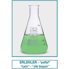 Isolab 027.01.902 Erlen - Cam - Orta Boyun - 2000 ml (6 Adet)