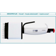 Isolab 011.21.200 Otomatik Pipet - 8 Kanal - Araştırma Amaçlı - 20 - 200 Ul (1 Adet)
