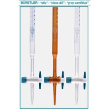 Isolab 017.01.010 Büret - Düz - Şeffaf - Ptfe Musluklu - As Kalite - Şelbah Çizgili- 10 ml (1 Adet)