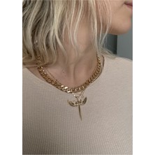 Aurrari Gold Renk Zincir Kolye K02