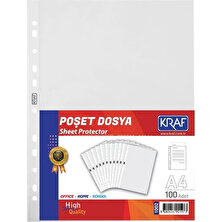 Kraf 1002 Xl A4 Poşet Dosya 100’LÜ Paket