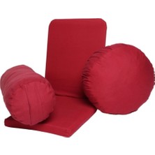 Remege Meditasyon Sandalyesi Backjack + Bolster Minderi + Meditasyon Minderi Üçlü Set