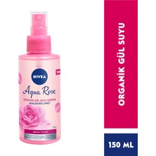 NIVEA Aqua Rose Organik Gül Suyu İçeren Nemlendirici ve Makyaj Sabitleyici Yüz Spreyi 150ml