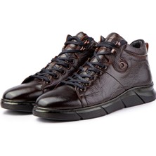 Ranne Hakiki Deri Bağcıklı Kauçuk Taban Erkek Bot