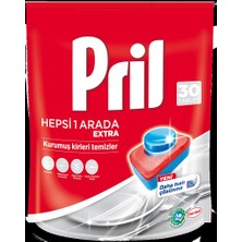 Pril Hepsi Bir Arada Extra Bulaşık Makinesi Deterjanı 30 Tablet + Pril Losyon Aloe Vera 1405ml Sıvı Bulaşık Deterjanı