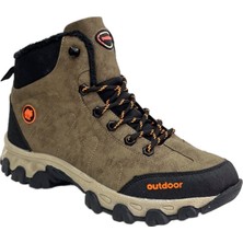 Soğuk Geçirmez Unisex Uzun Outdoor Trekking Bot Ayakkabı VİZON