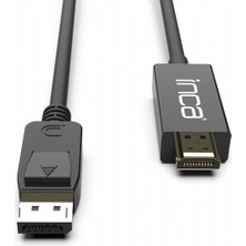 Inca  IDPH-01 Displayport To HDMI Kablo - 1.8m