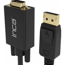 Inca Idpv-01 Displayport To VGA Kablo - 1.8m