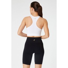 Vella Racerback Konfor Sport Bra Beyaz