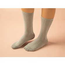 English Home Lucy Pamuk Kadın Uzun Konçlu Çorap 36-40 Gri