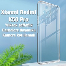 Ason Plus Ally Xiaomi Redmi K50 Pro Kılıf Kamera Korumalı Ultra Ince Şeffaf Silikon Kılıf