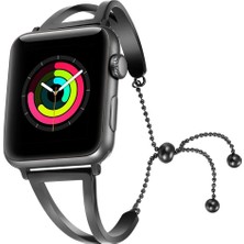 Loges Apple Watch 42/44/45MM Bilezik Metal Premium Kordon Kayış Bileklik Kordon