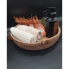 Jade Home Hasır Sepet Organizer Dekoratif Havluluk