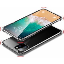 Aqua Aksesuar iPhone 11 Pro Köşe Korumalı Şeffaf Darbe Emici Telefon Kılıfı