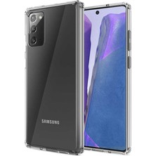 Aqua Aksesuar Samsung Galaxy Note 20 Köşe Korumalı Şeffaf Darbe Emici Telefon Kılıfı