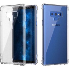 Aqua Aksesuar Samsung Galaxy Note 9 Köşe Korumalı Şeffaf Darbe Emici Telefon Kılıfı