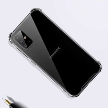 Aqua Aksesuar Samsung Galaxy S20 Köşe Korumalı Şeffaf Darbe Emici Telefon Kılıfı