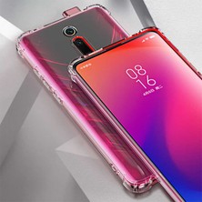 Aqua Aksesuar Xiaomi Mi 9t Köşe Korumalı Şeffaf Darbe Emici Telefon Kılıfı