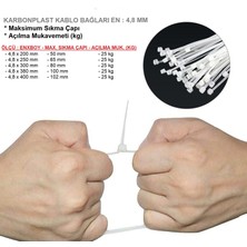 Karbonplast Kablo Zip Bağları En : 4,8 mm