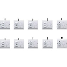 Masfitech Dolap & Tezgah Altı Prizli Aydınlatma 3 Watt (Beyaz Işık)