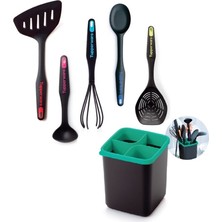 Tupperware Modern Peri Set Spatula-Mini Kepçe-Çırpıcı-Kaşık-Kevgir Hsgl