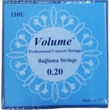 Volume Bağlama Teli 110U 0.20 Uzun Sap Profesyonel Müzik Ekipmanı Made in USA