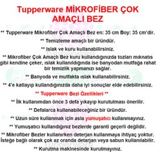 Tupperware Mikrofiber Çok Amaçlı Bez 2'li Temizlik Bezi Hsgl