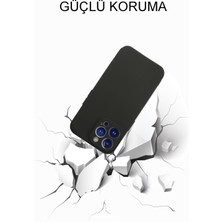 Kzy Apple iPhone 14 Pro Max Kapak Mat Siyah Yumuşak Silikon Kılıf