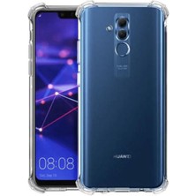 Kzy Huawei Mate 20 Lite Kapak Antişok Airbag Köşe Korumalı Silikon Şeffaf Kılıf