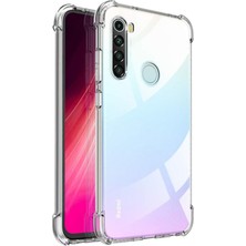 Kzy Xiaomi Redmi Note 8 Kapak Kamera Korumalı Antişok Airbag Köşe Korumalı Silikon Şeffaf Kılıf