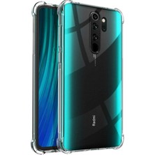 Kzy Xiaomi Redmi Note 8 Pro Kapak Kamera Korumalı Antişok Airbag Köşe Korumalı Silikon Şeffaf Kılıf