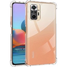 Kzy Xiaomi Redmi Note 10 Pro Kapak Kamera Korumalı Antişok Airbag Köşe Korumalı Silikon Şeffaf Kılıf