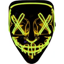 Douler Halloween Cadılar Bayramı Kostümü Parti LED Işıklı Neon Maske (Yurt Dışından)