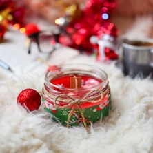 Trend Mum Christmas Yeni Yıl Dekoratif Parfüm Kokulu Mum  Yılbaşı Mumu 300gr  Yılbaşı Hediyesi