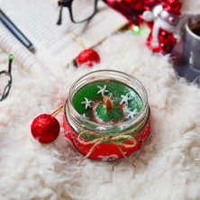 Trend Mum Christmas Yeni Yıl Dekoratif Parfüm Kokulu Mum  Yılbaşı Mumu 300GR  Yılbaşı Hediyesi