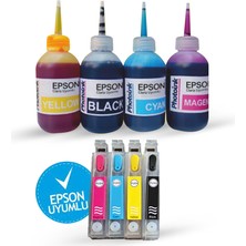 BK Epson 1291-1294 Uyumlu Oto Reset Çipli Kolay Dolan Kartuş Kuşe Mürekkepli Set- B42/ BX305/ BX320/ BX525/ BX535/ BX625/ SX230/ SX235/ SX420/ SX425/ SX435/ SX445