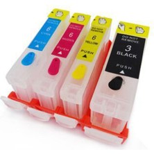 BK Canon Pgı 6 / Bcı 3 Uyumlu 4 Renk Kolay Dolan Kartuşlar - İP4000-İP4000R-İP5000-İP6000-İP6000D-İP8500-MP750-MP760-MP780