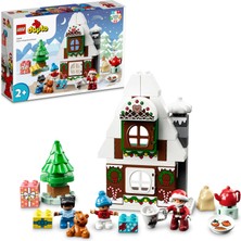 LEGO® DUPLO® Noel Baba’nın Zencefilli Kurabiye Evi 10976 - Okul Öncesi Yaştaki Çocuklar ile 2 Yaş ve Üzeri Çocuklar için Yılbaşı Temalı Oyuncak Yapım Seti (50 Parça)