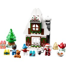 LEGO® DUPLO® Noel Baba’nın Zencefilli Kurabiye Evi 10976 - Okul Öncesi Yaştaki Çocuklar ile 2 Yaş ve Üzeri Çocuklar için Yılbaşı Temalı Oyuncak Yapım Seti (50 Parça)