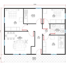 Ballife Prefabrik 92 m2 prefabrik konut