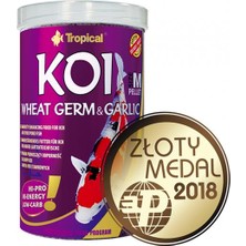 Tropical Koi Wheat Germ ve Garlic Pellet Size M 1000ML 320GR