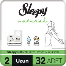 Sleepy Natural Ultra Hassas Günlük Ped Uzun 32 Adet Ped